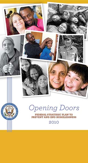 Pamphlet cover for "Opening Doors"